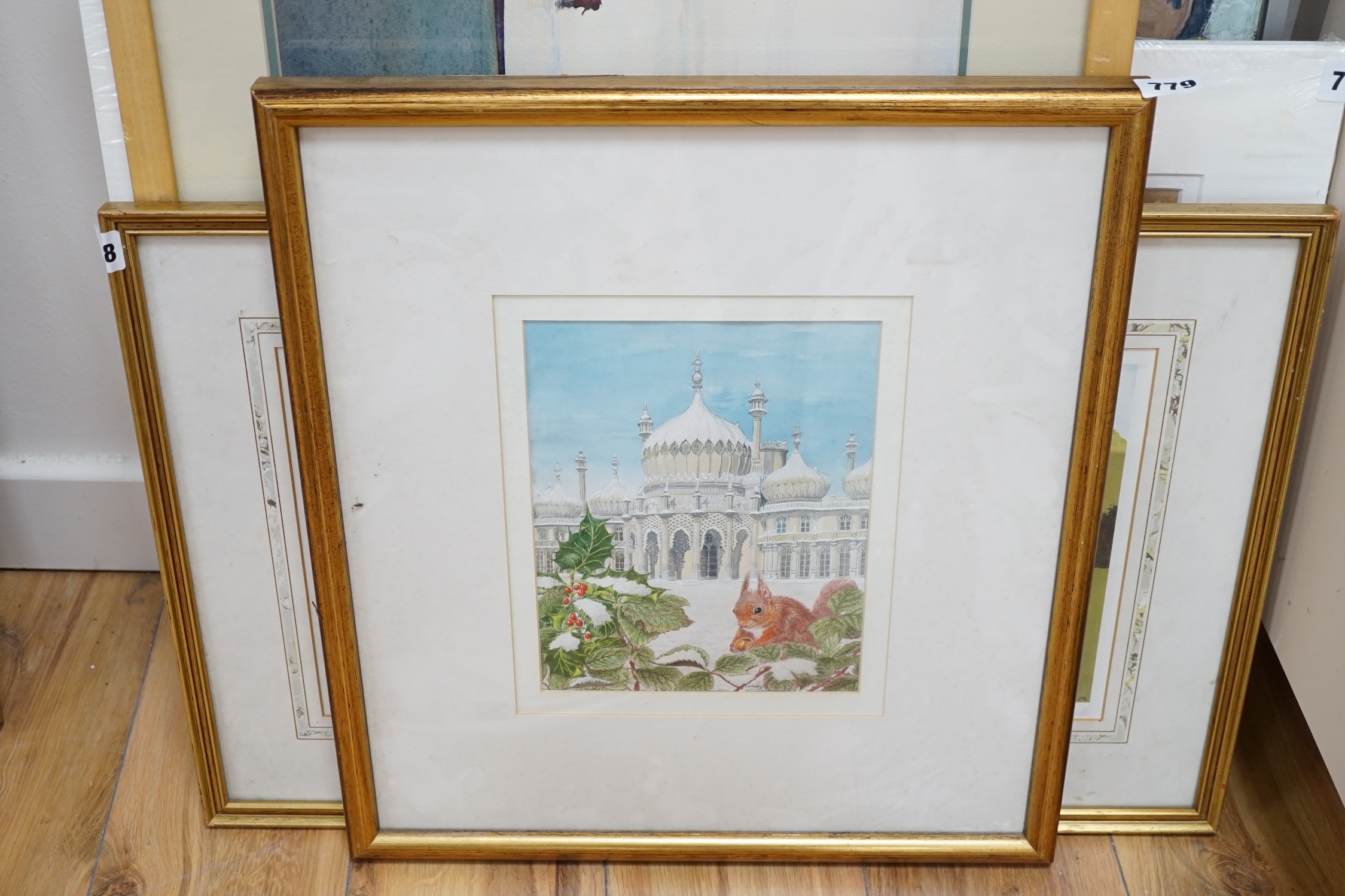 David Holden, watercolour, 'The Pavilion, Brighton', signed, 23 x 18.5cm. Condition - fair to good